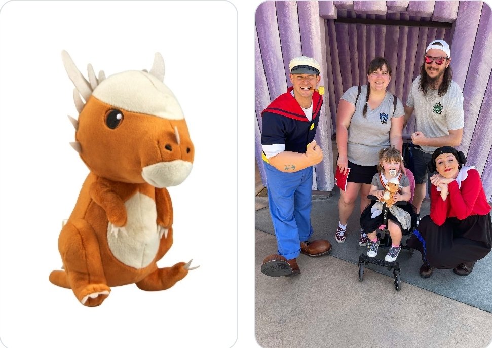 LydiaDeneez's tweet photo. My daughter lost her Jurassic World Stygimoloch Cutie Plush today at Islands of Adventure - what can we do? #askuniversal https://t.co/uS4m8B2duQ