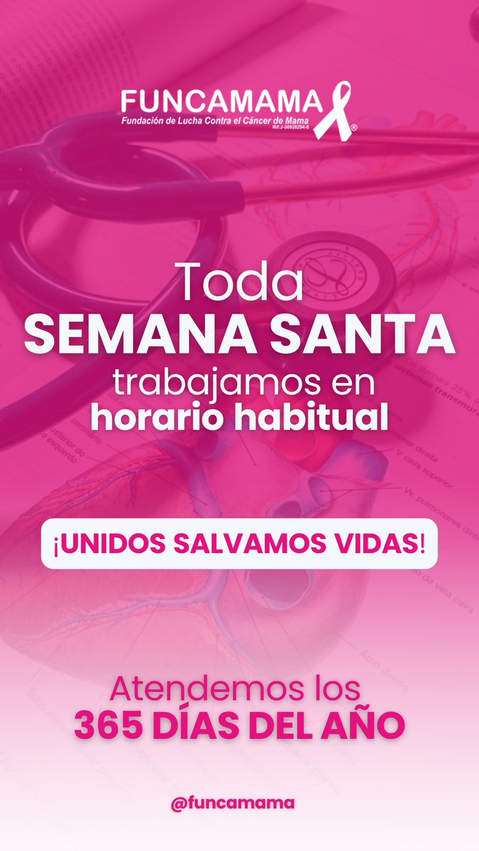 Durante Semana Santa, laboramos en nuestro horario habitual en nuestras tres sedes. 🩷

📍Sede El Viñedo
📍Sede C.C Metropolis
📍Sede Lisandro Alvarado

Le esperamos para cuidar de su salud y la de su familia. 🩷

¡Unidos Salvamos Vidas! 🙌🏼