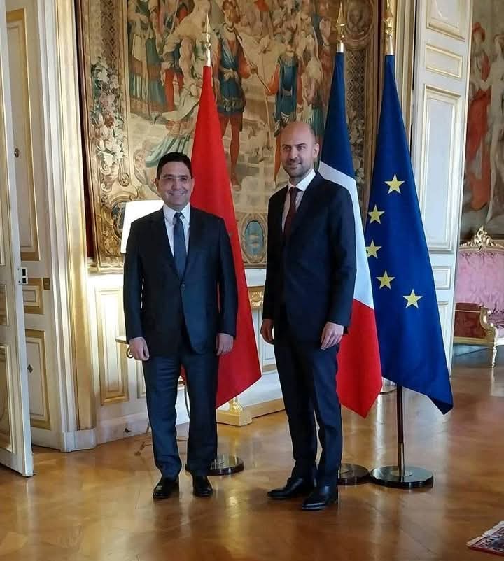 أجرى وزير الشؤون الخارجية السيد ناصر بوريطة 🇲🇦 لقاء مع وزير الخارجية الفرنسي 🇨🇵 جان نويل بارو اليوم في باريس ضمن زيارة عمل رسمية
المغرب_فرنسا#
#ولا_غالب_الى_الله 
 🇲🇦🇲🇦🇲🇦🇲🇦🇲🇦🇲🇦