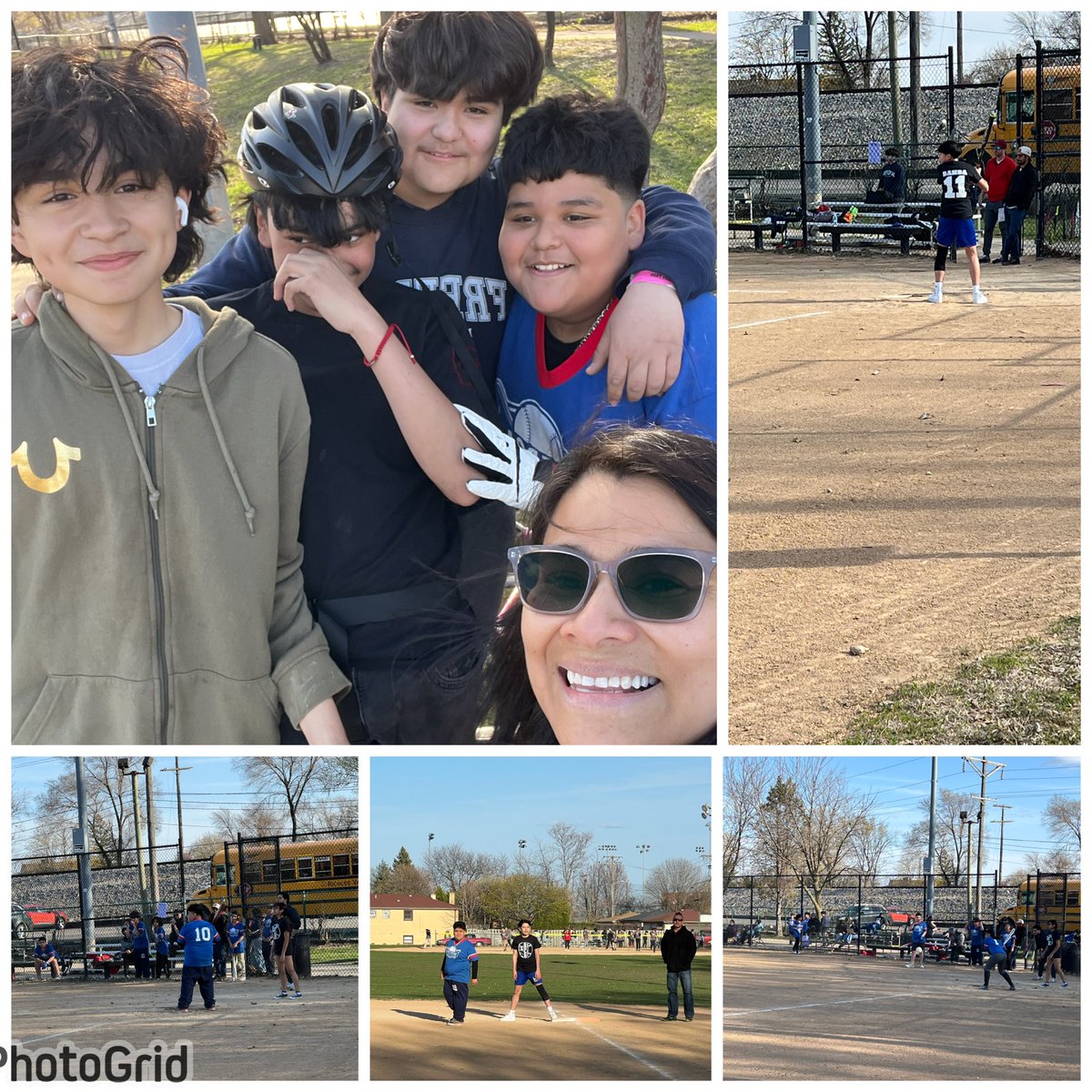 My son Payton is playing against <a href="/FreedomD100/">FreedomMiddleSchool</a> softball team. I saw some of my former students and they asked if I was also cheering for them. Of course I am!!! Cheering on both teams! #d100inspires