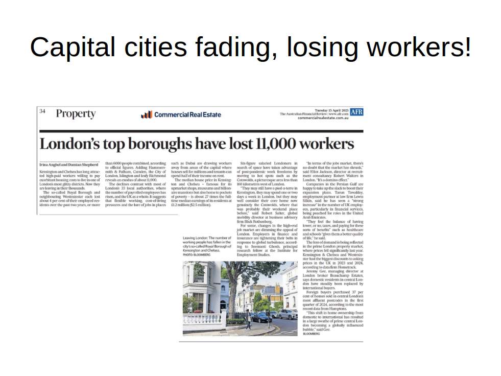 Victorian Landlords 🏡 (@ihpvicinc) on Twitter photo Global trend:
❌Constant loss to WFH
⬇️ in "commuters" as workers have choices when to go to office-4 times p.a.
⬇️housing values impacted as no longer a premium for "walk to station"
Yet Govt cling to build rail white elephants <a href="/suburbanloop/">Suburban Rail Loop</a> pause needed
Airport rail 1st! Global trend:
❌Constant loss to WFH
⬇️ in "commuters" as workers have choices when to go to office-4 times p.a.
⬇️housing values impacted as no longer a premium for "walk to station"
Yet Govt cling to build rail white elephants <a href="/suburbanloop/">Suburban Rail Loop</a> pause needed
Airport rail 1st!