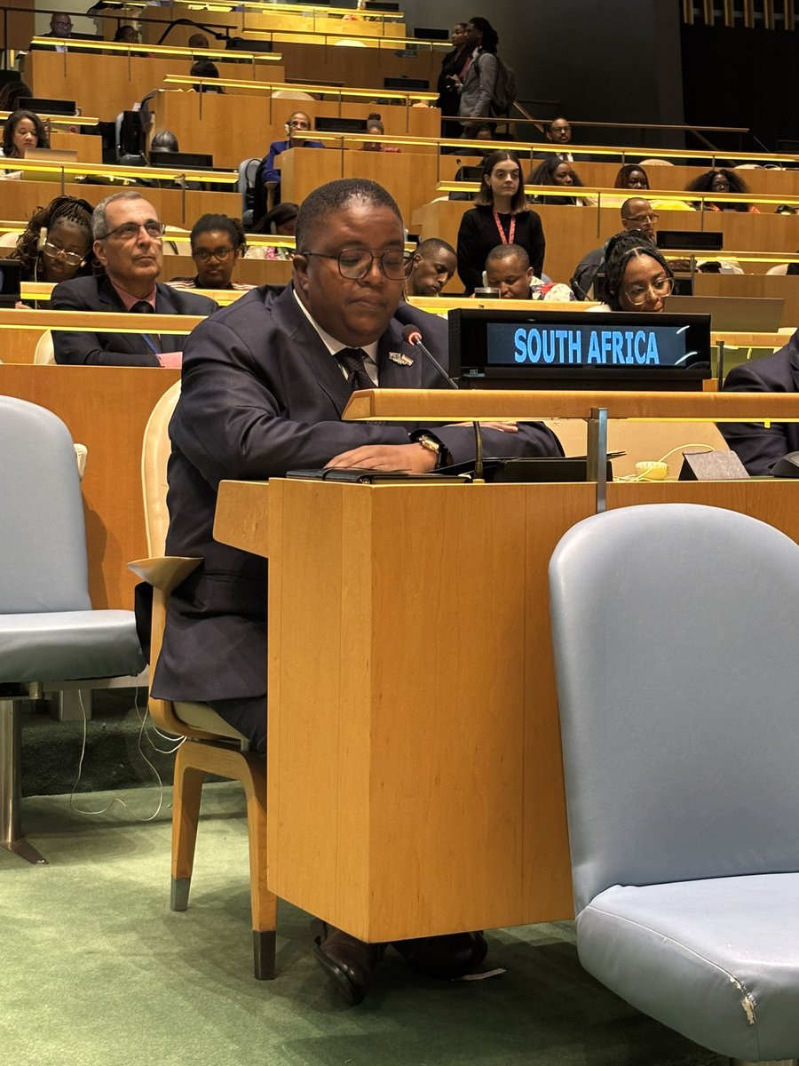 SAMissionNY's tweet image. DM Steve Letsike gave the statement of the LGBTI Core Group at #PFPAD2025 marking the first time the group has made a statement at this forum. South Africa is proud to be a part of this history! 🇺🇳🏳️‍🌈🏳️‍⚧️🇿🇦