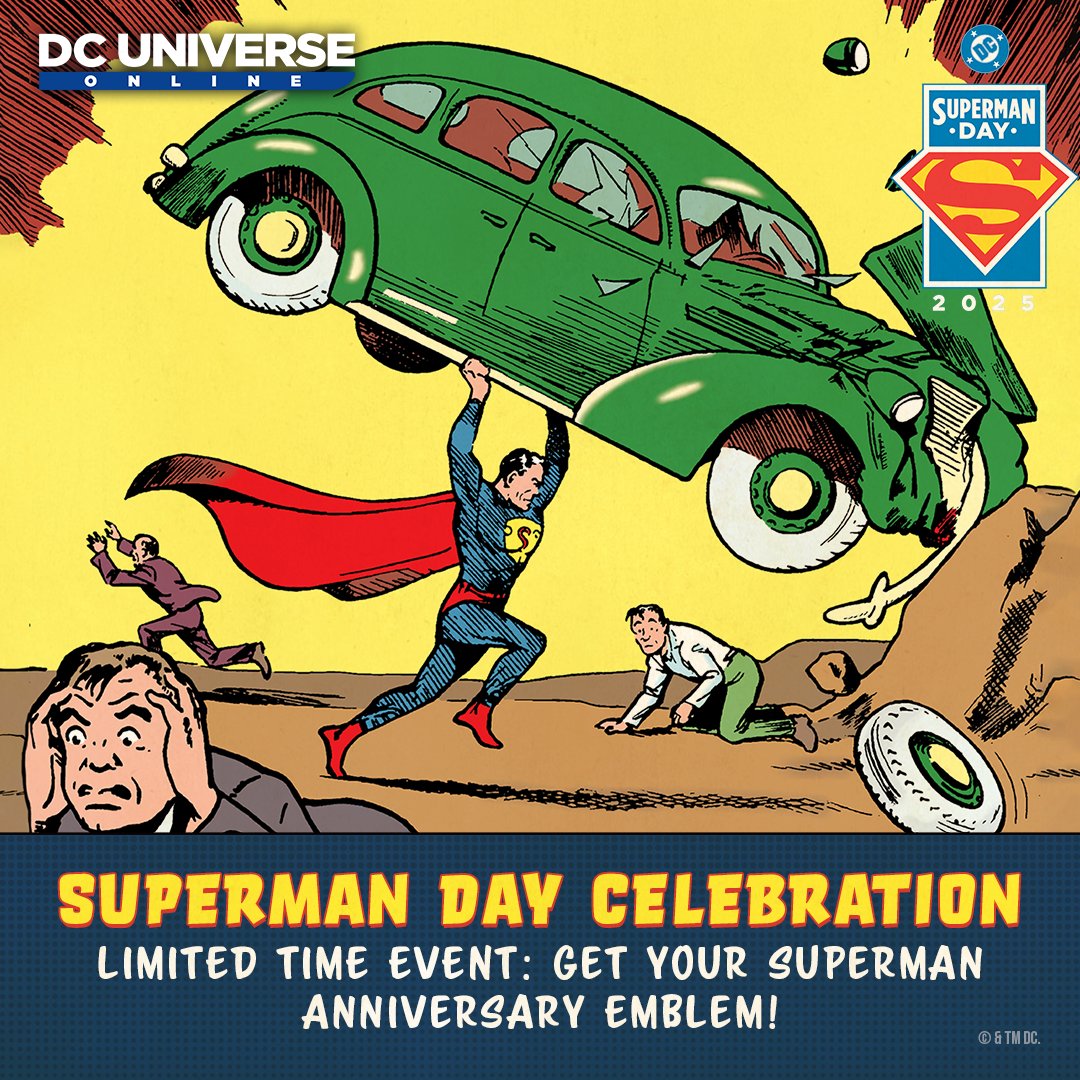 DCUO (@dcuo) on Twitter photo ๐๐ช๐ฅ๐๐ง๐ข๐๐ฃ ๐ฟ๐๐ฎ ๐พ๐๐ก๐๐๐ง๐๐ฉ๐๐ค๐ฃ
Weโre honoring Supermanโs legendary debut in Action Comics with an in-game event and limited-time rewards!
โกSuperman Anniversary Emblem
โกElectric Kryptonian Slimline Cache
โกAvailable April 15thโ28th
dcuniverseonline.com/news/superman-โฆ ๐๐ช๐ฅ๐๐ง๐ข๐๐ฃ ๐ฟ๐๐ฎ ๐พ๐๐ก๐๐๐ง๐๐ฉ๐๐ค๐ฃ
Weโre honoring Supermanโs legendary debut in Action Comics with an in-game event and limited-time rewards!
โกSuperman Anniversary Emblem
โกElectric Kryptonian Slimline Cache
โกAvailable April 15thโ28th
dcuniverseonline.com/news/superman-โฆ