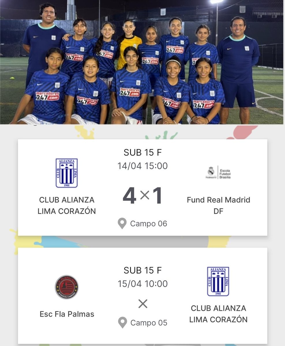 GutyGuty's tweet photo. #GoCup
#AlianzaLima
#Sub15
Así quedó la primera fecha, con saldos positivos para las potrillas de @AlianzaLimaFF https://t.co/zeCJ5VBYmW