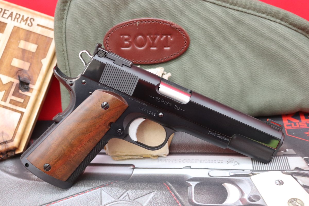 KGBCustom's tweet photo. Exceptional 38 Super Govt Model from the Bench of Ted Yost, built for his good friend, and skilled pistolsmith Ray Harms.

Full Video on Youtube and Rumble: https://t.co/3iFOrGgxbT

#TEDYOST #YOBO #ESTATESPORTINGLIMITED #COLT #COLT1911 #COLT #CUSTOMCOLT #CUSTOM1911 #38SUPER #CLASSIC #CUSTOMHANDGUNS #LINKINBIO #KGBCUSTOMS