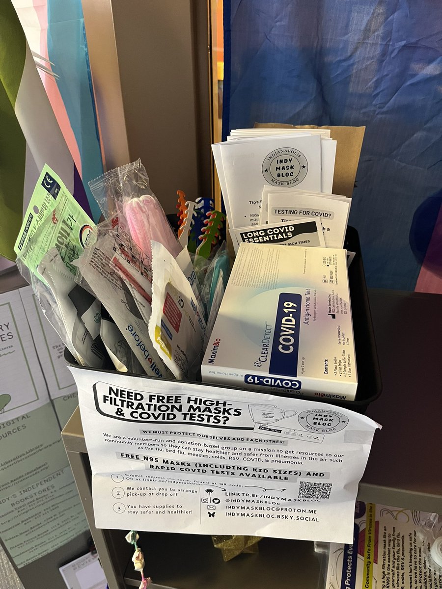 indymaskbloc's tweet photo. New Kiosk Alert!🔔
Location: IUI LGBTQ+ Center📍
815 W Michigan St, Indianapolis, IN 46202
Swipe to zoom out on directions >>>
#IndyMaskBloc #MaskUpIndy #MaskUpIndiana #MaskUpAmerica #CovidIsntOver #CovidIsAirborne
(List of pictured supplies included in next tweet)
1/2🧵 https://t.co/ynknfEjt9V