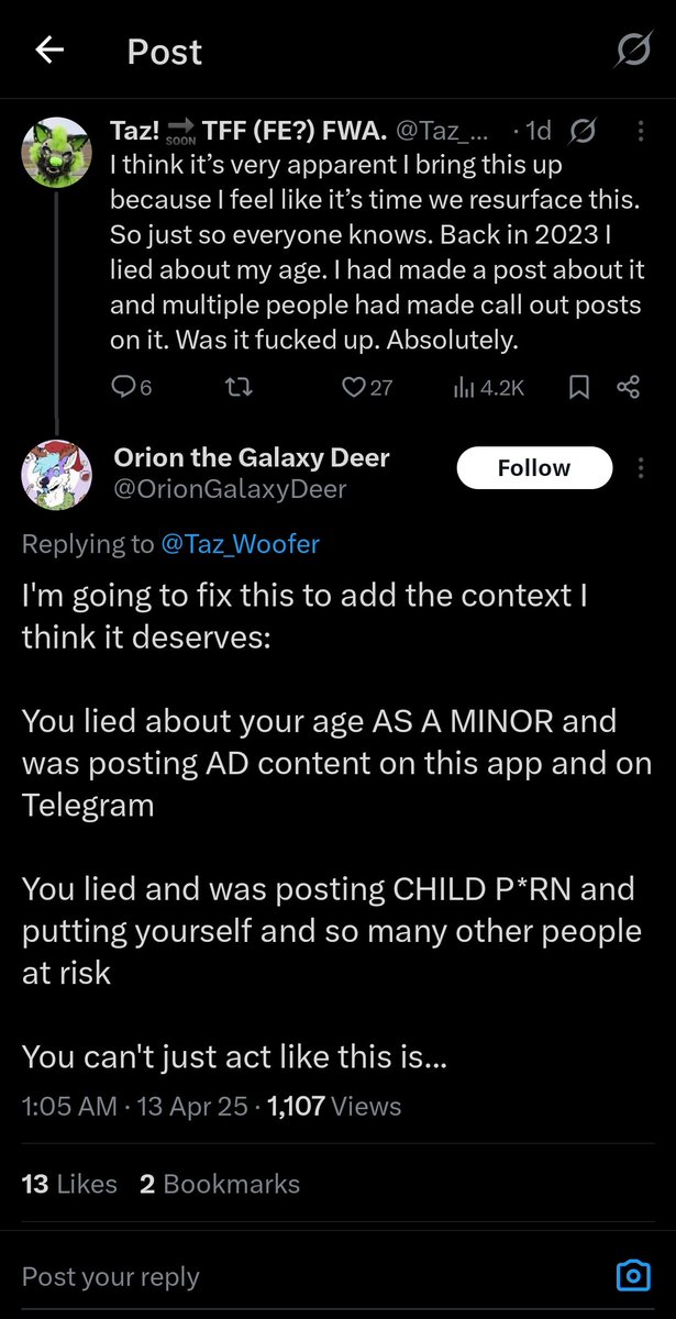 Beware0fFur's tweet photo. @tavit0su Taz Woofer, the host and one who invited Boof is allegedly a pathological liar who was underage when he made his AD account https://t.co/6Fi5zj0FYk