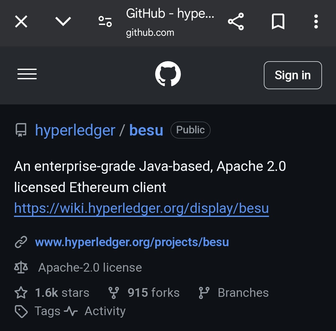 foolboy0401's tweet image. "Built atop of Linux Foundation Decentralized Trust's Besu"

#Hyperledger
#Ethereum
#Stellar
