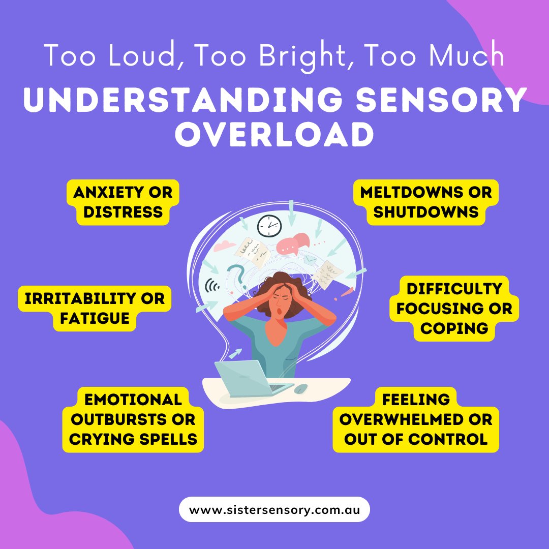 sistersensory's tweet photo. 🧠 Sensory overload is real — and it’s more than just discomfort.
Anxiety, meltdowns, shutdowns… it affects kids and adults daily.

👉 https://t.co/O97FX7nOou

#SensorySupport #Neurodivergent #AutismAwareness #EmotionalRegulation #SisterSensory https://t.co/J7CQuuALtC