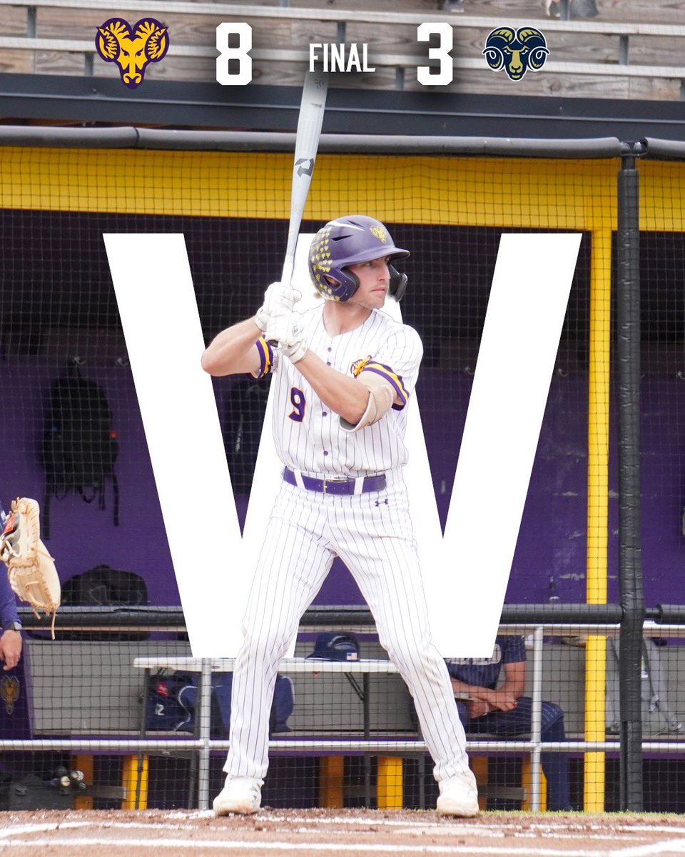 BaseballWcu's tweet photo. How about a doubleheader sweep for you Monday? 

Rams take game one and then walk it off in game two to earn a series split! 🐏🤘 #ramsup https://t.co/agKIjjt4LL