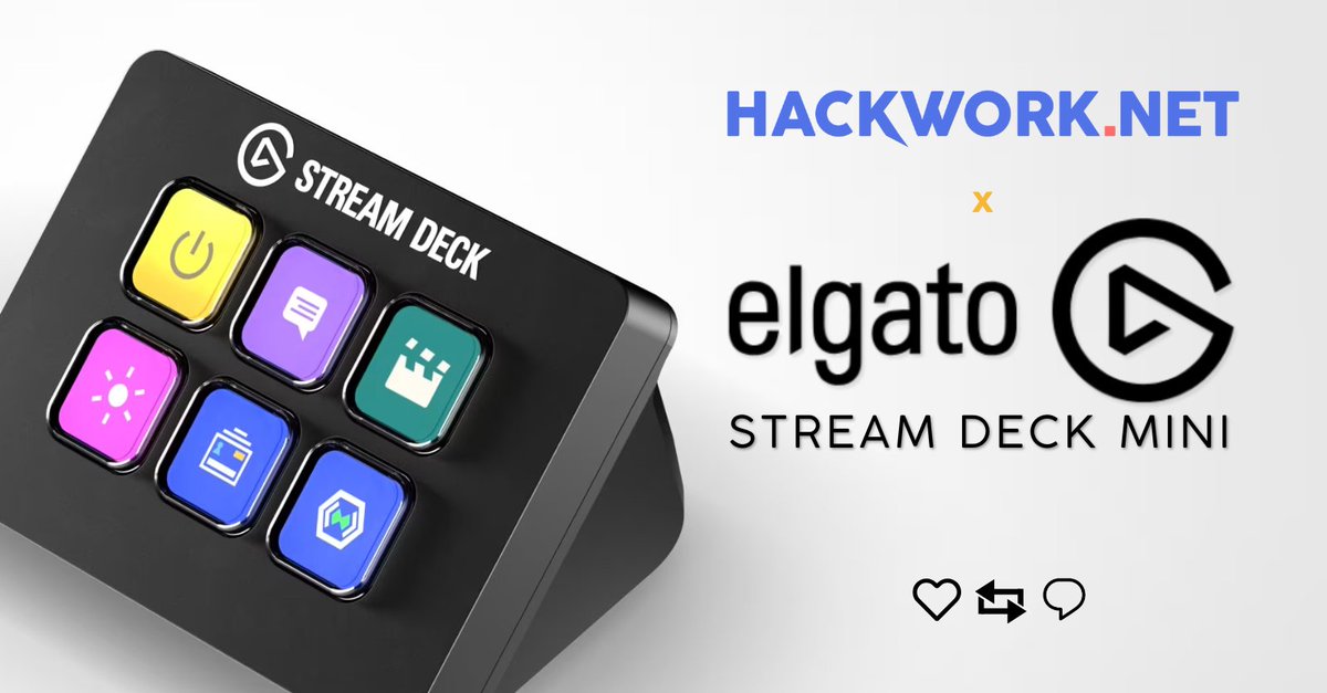 HackWorkNet's tweet image. 🚨 Stream Deck Mini Special Giveaway! 🚨

Enter for a chance to WIN an Elgato Stream Deck Mini! Perfect for leveling up your stream setup. 

✅ Like + Repost + Follow
✅ Tag 2 Creator Friends

We're picking our winner this Sunday. Good luck, everyone!