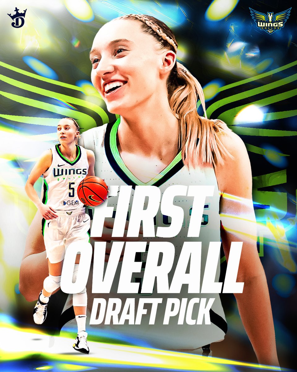 PAIGE BUCKETS GOES #1 🔥

With the first overall pick of the 2025 WNBA Draft, the Dallas Wings select Paige Bueckers!

#WNBADraft