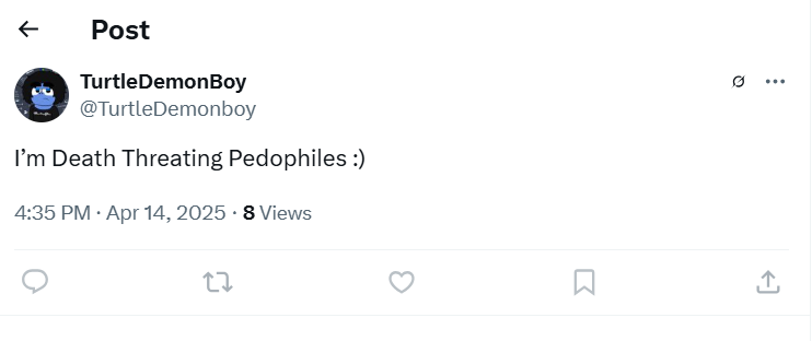 m8lu0marcafgio's tweet photo. buddy, YOU are the pedophile around here. https://t.co/bp3MOYeQYR