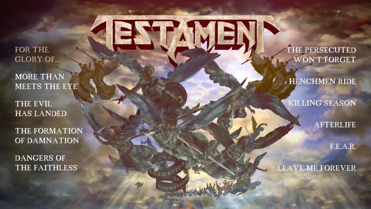 reisquarteu's tweet image. #Testament - "The Formation of Damnation" (Official Full #AlbumStream 2008 - #ThrashMetal from #California, #USA): youtu.be/-HK8hYR7U3A \m/