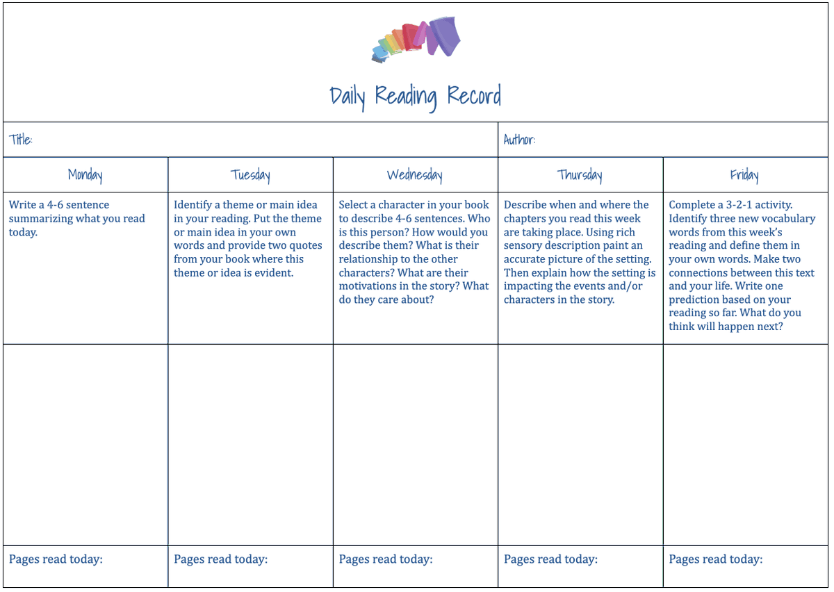 Catlin_Tucker's tweet image. In need of #reading resources for your blended or online class? 

Get 4️⃣ of my ideas, including keeping a daily reading record: bit.ly/4dV3iO8

#engchat #k12 #literacy