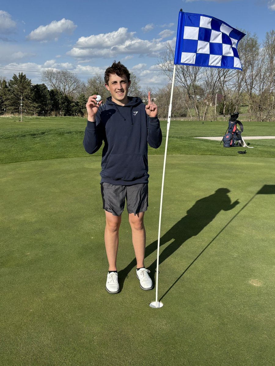 One hop and in, congratulations to Landon Moore for his Hole-in-One on #17 at Pioneers today!