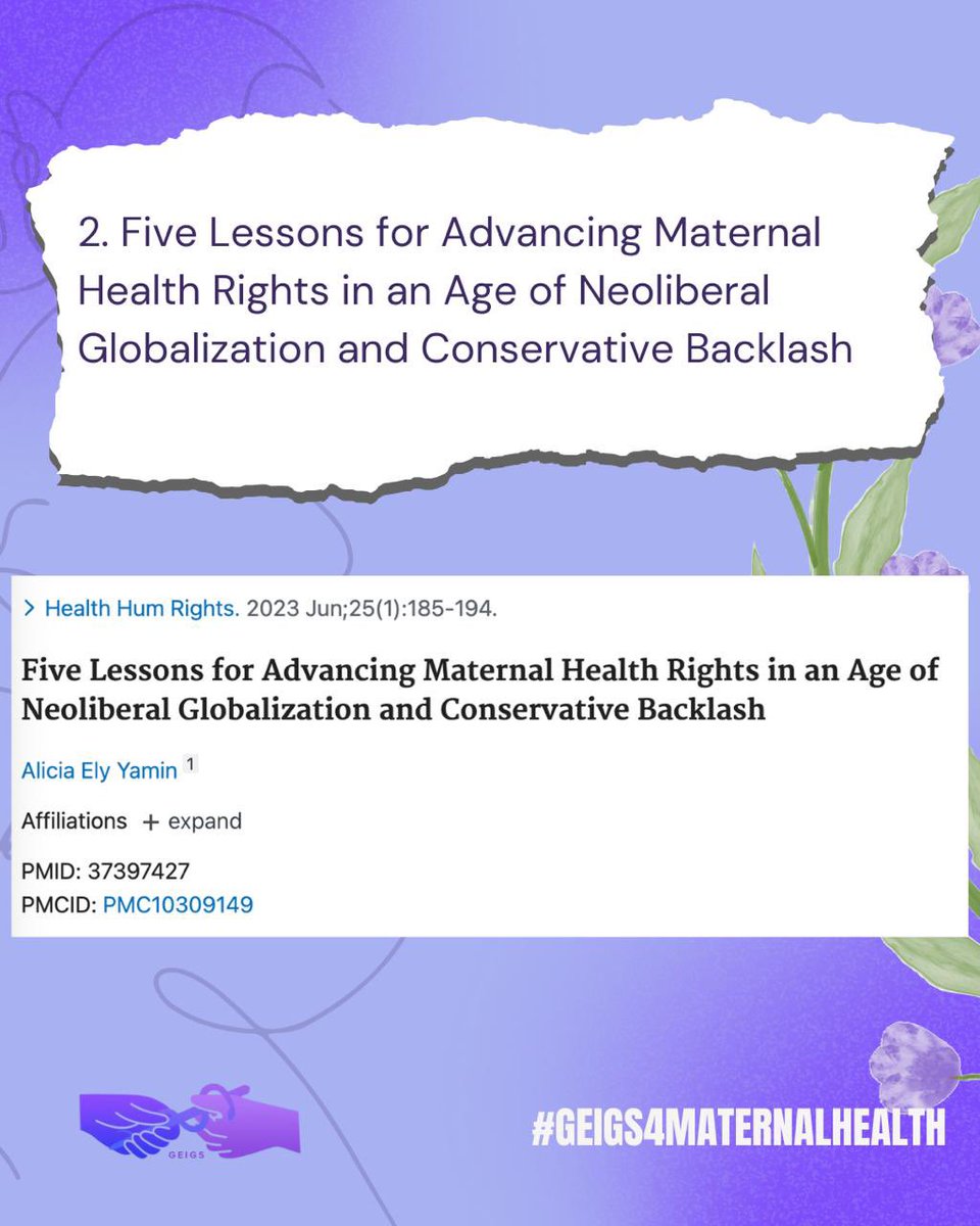 gendereqsurg's tweet photo. 🤱Are you interested in #MaternalHealthRights?

As we come to the end of our discussion about the International Day for Maternal Health and Rights, we would like to recommend a few readings for you! 📚

💜Do you have any reading suggestions?
#GEIGSinAction https://t.co/mA4VTrXplO