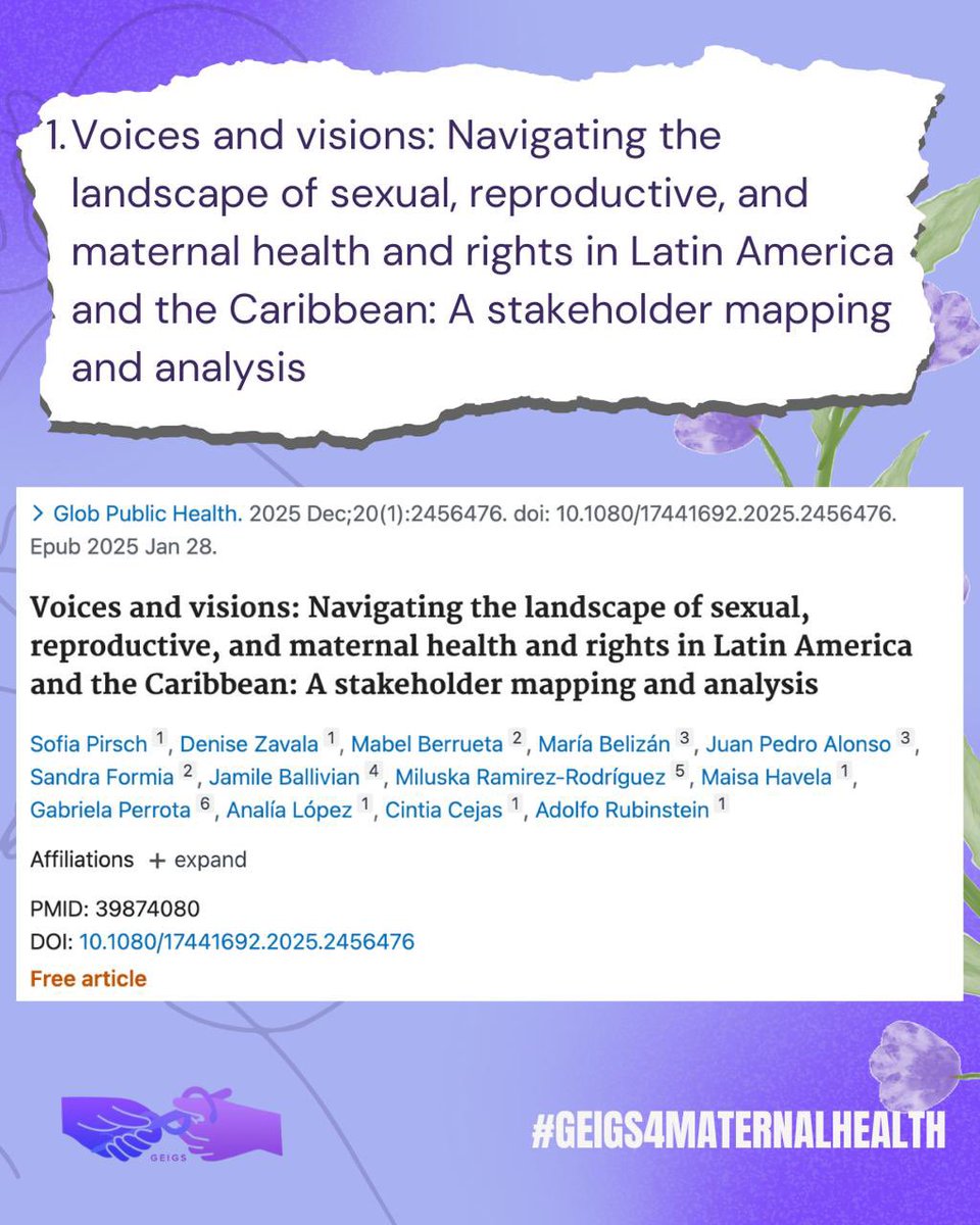gendereqsurg's tweet photo. 🤱Are you interested in #MaternalHealthRights?

As we come to the end of our discussion about the International Day for Maternal Health and Rights, we would like to recommend a few readings for you! 📚

💜Do you have any reading suggestions?
#GEIGSinAction https://t.co/mA4VTrXplO