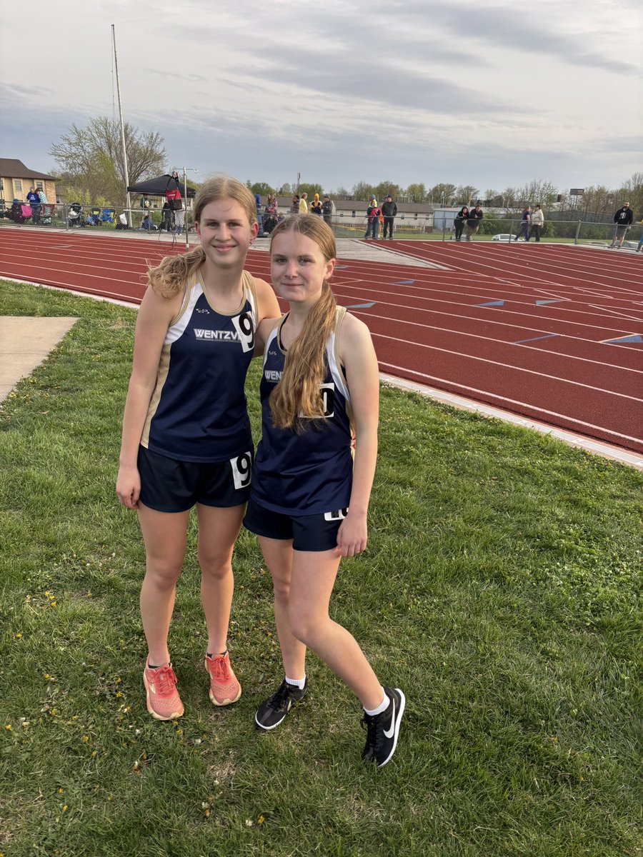 CoachJohnsonWMS's tweet image. Ruthie and Nora killed it in the 800! Way to go girls!