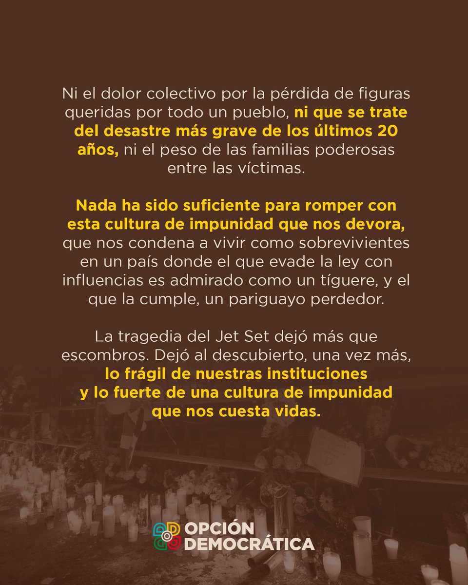 A 5 días después del colapso, apenas se anuncia el inicio de una investigación oficial, cuando las posibles evidencias y documentos que podrían probar negligencia y responsabilidades ya habrán sido destruidas. 

Las víctimas de esta tragedia merecen dignidad, verdad y justicia.