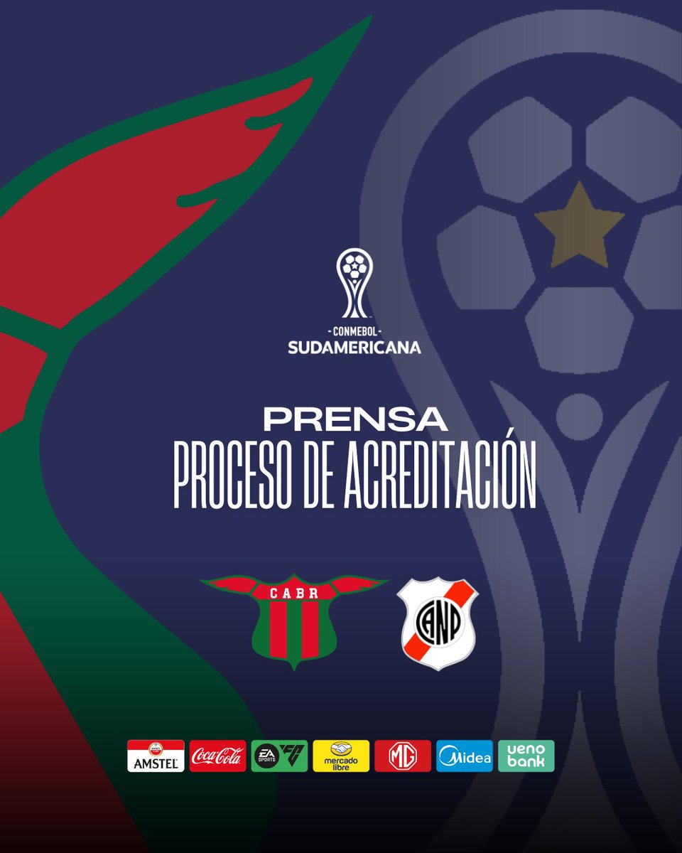 bostonriver's tweet photo. 🎟️ Acreditaciones de prensa | Boston River vs. Nacional Potosí

Se encuentra habilitado el proceso para solicitar acreditaciones para el partido entre Boston River y Nacional Potosí (Bolivia), correspondiente a la fase de grupos de la CONMEBOL Sudamericana 2025.

⬇️ (sigue) https://t.co/93xxEJg9cU