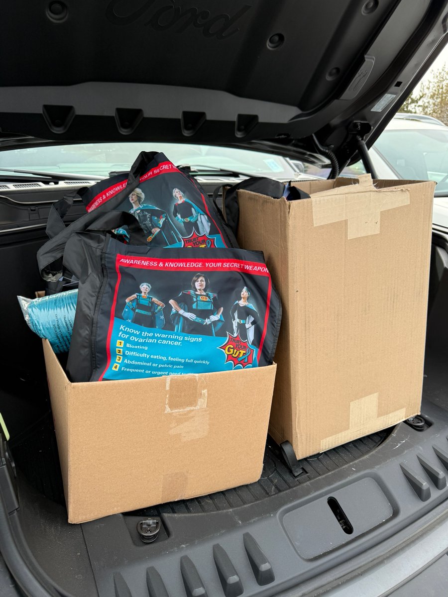 OvCa_OR_WA's tweet photo. Another delivery of 'By Your Side' Kits. This time to our friends in Bend at St. Charles Health System. We hope these kits bring support and comfort to ovarian cancer patients.#ovariancancerawareness #ovariancancersurvivor #ovariancancer #ovariancanceraction #ovariancancersupport https://t.co/bvEKWlbN6a