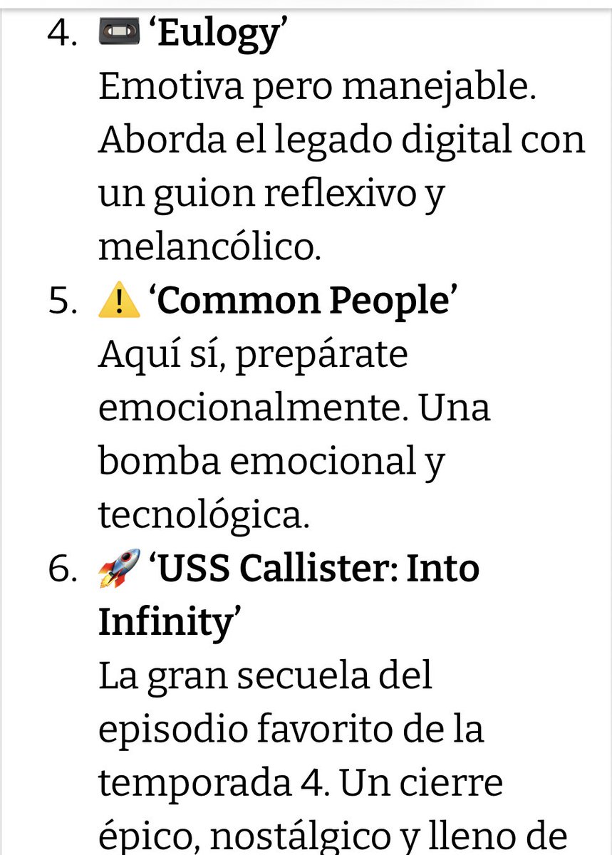 aisman6's tweet photo. Si todavía no vieron la 7ma temporada de Black Mirror, en Reddit crearon un orden para que no te golpeé tanto Common People de una 

Igual podes ver en el orden que quieras, pero esto está bueno ☝🏻👇🏻 https://t.co/oBvdvA7nTX