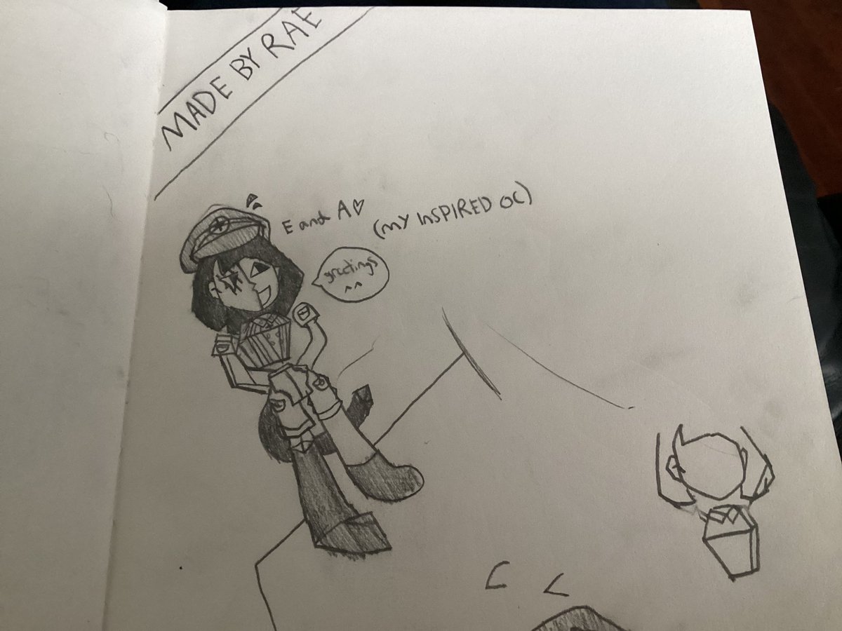 raeissocoolya's tweet image. My ena oc (in making yes it’s purposely very similar to ena lol)