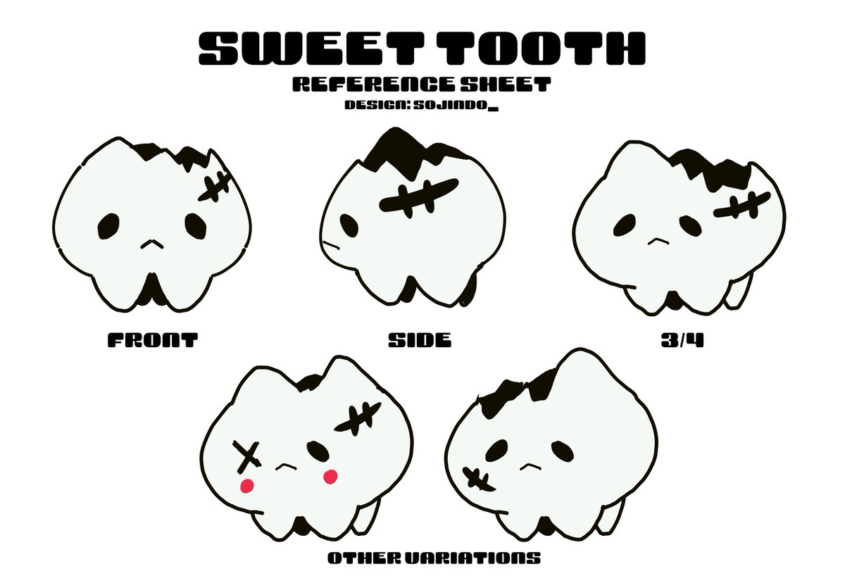 alcremilk's tweet image. SHOW ME THOSE PEARLY WHITES 🦷🍰
New ref sheet here ❤️
As well as a ref for my Sweet Tooth's (YOU GUYS! 🫵)
INFO
🔗alcremilk.carrd.co