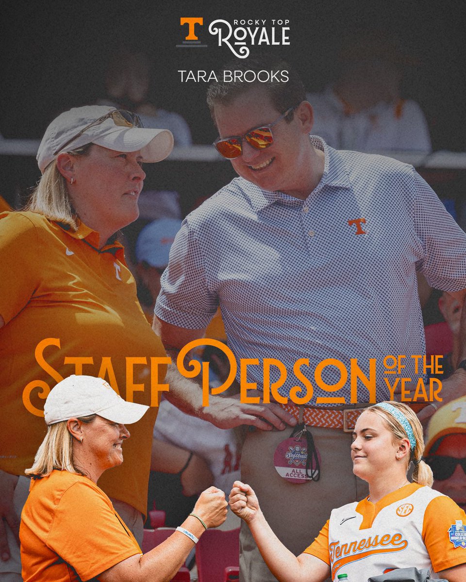 Tennessee Athletics (@vol_sports) on Twitter photo Can’t do it without them. The Staff Persons of the Year Winners!
⭐️Tara Brooks
<a href="/Vol_Softball/">Tennessee Softball</a>
⭐️Dan Wirth
<a href="/Vol_Softball/">Tennessee Softball</a>
Recognized for their unwavering support of student-athletes who consistently go above and beyond to make a positive impact. Can’t do it without them. The Staff Persons of the Year Winners!
⭐️Tara Brooks
<a href="/Vol_Softball/">Tennessee Softball</a>
⭐️Dan Wirth
<a href="/Vol_Softball/">Tennessee Softball</a>
Recognized for their unwavering support of student-athletes who consistently go above and beyond to make a positive impact.