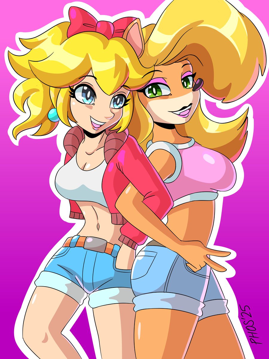 Peach and Tawna short pants besties 👖💖😌
#peach #PrincessPeach #Tawna #MarioKartWorld #CrashBandicoot