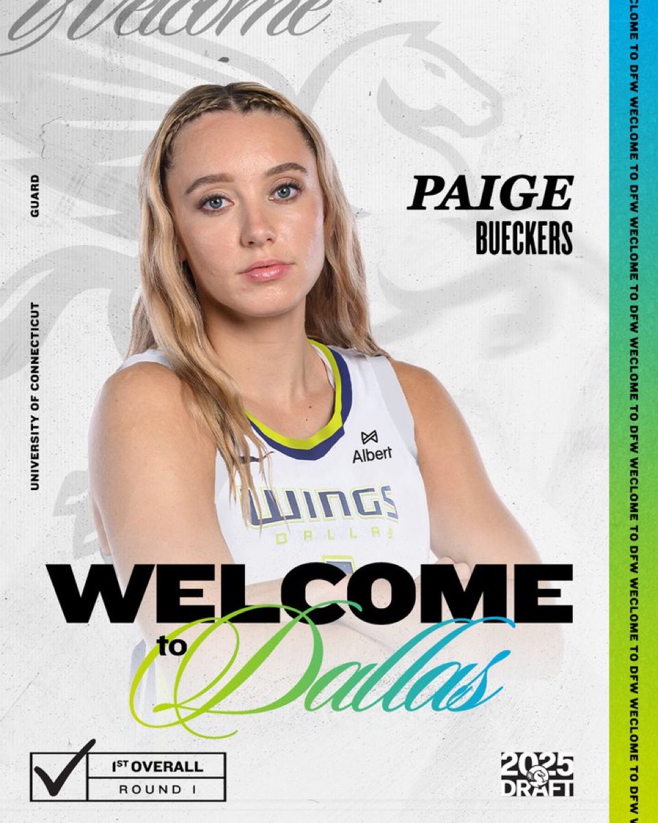 HoopCulturePod's tweet photo. Never a doubt. Paige Bueckers goes first overall to the Dallas Wings. https://t.co/BD3ySIA2pW