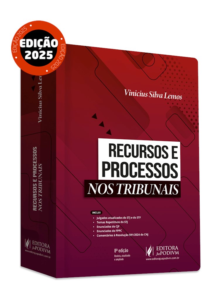 E enfim chegou a 8ª edição do livro Recursos e Processos nos Tribunais pela <a href="/editjuspodivm/">Editora Juspodivm</a> 

E chegou em semana de promoção, já aproveita a pré-venda. 

editorajuspodivm.com.br/recursos-e-pro…