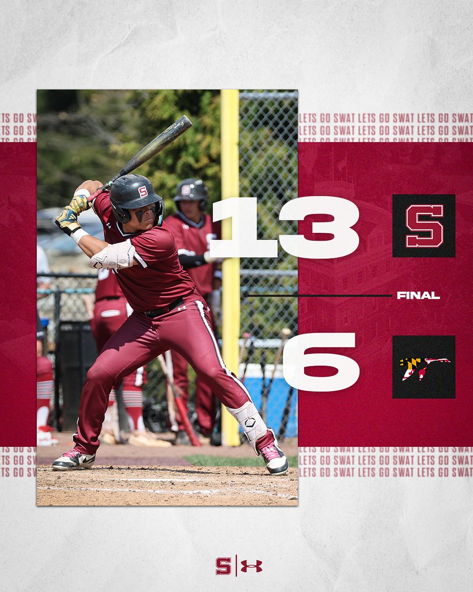 SIX IN A ROW 🔥🔥🔥

Baseball sweeps the season series against Washington College, while combining for 32 runs over both games! Matthew Silvestre had three hits and a home run, while Aidan Sullivan reached base five times.