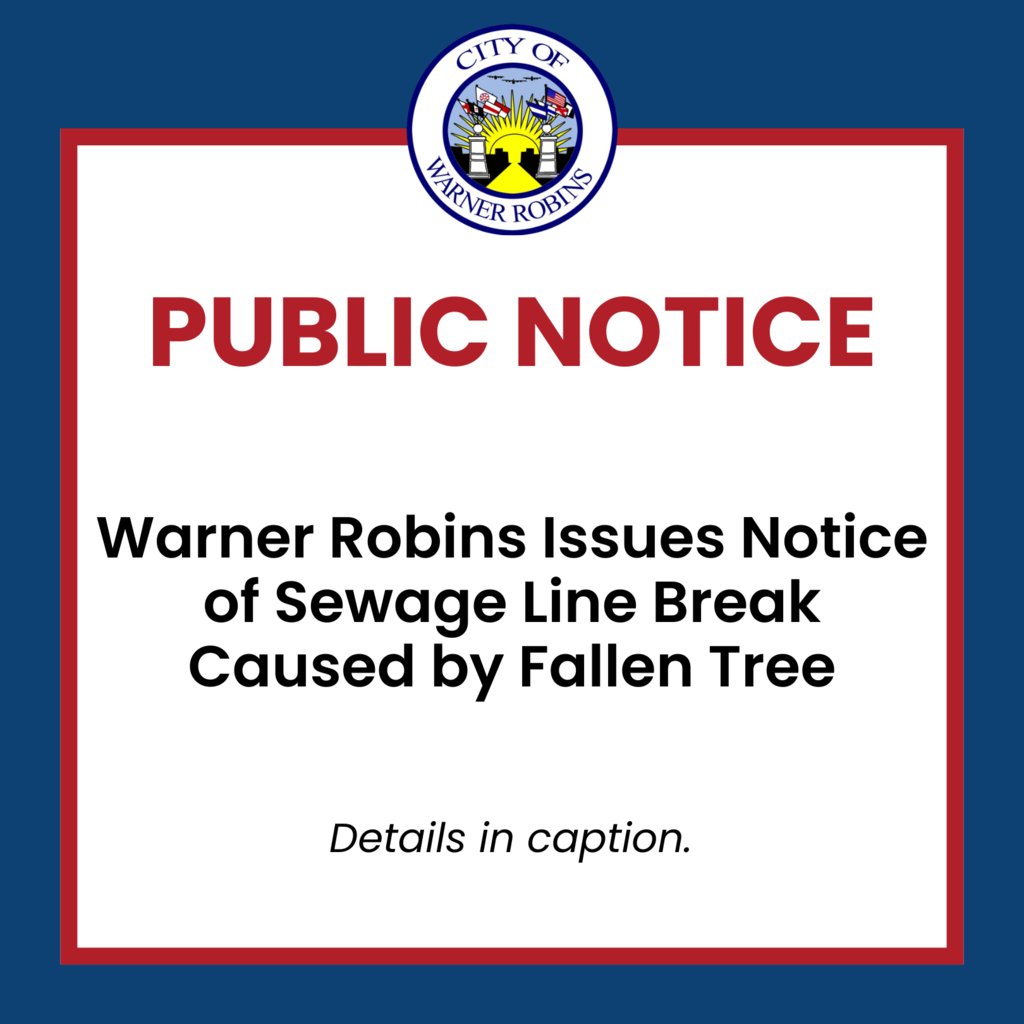 Notice of Sewer Line Break Caused by Fallen Tree
More information here ➡️ wrga.gov/article/2149024