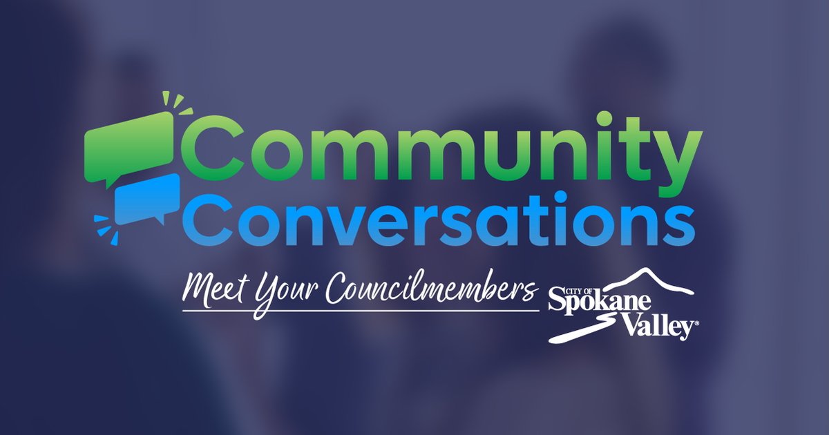 Join Community Conversations on April 15, 5-5:50 p.m. at Spokane Valley City Hall. Meet City Council members, learn about projects, and discuss police staffing needs and the public safety sales tax ballot measure before the 6 p.m. meeting.
 #SpokaneValley #CommunityConversations