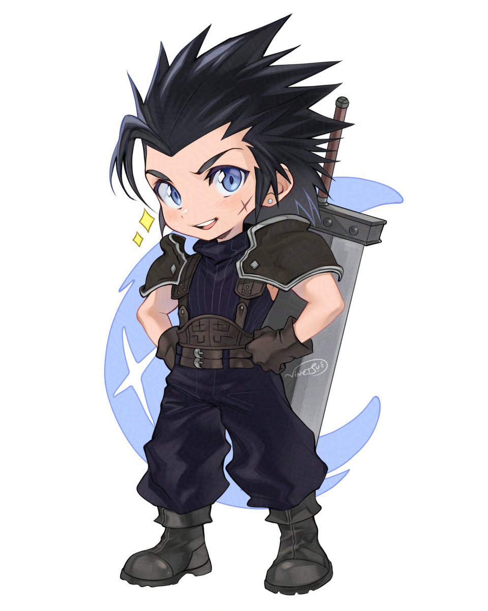 Me? chibi Gongaga 💙 ✨ 
#FF7CC #Zackfair