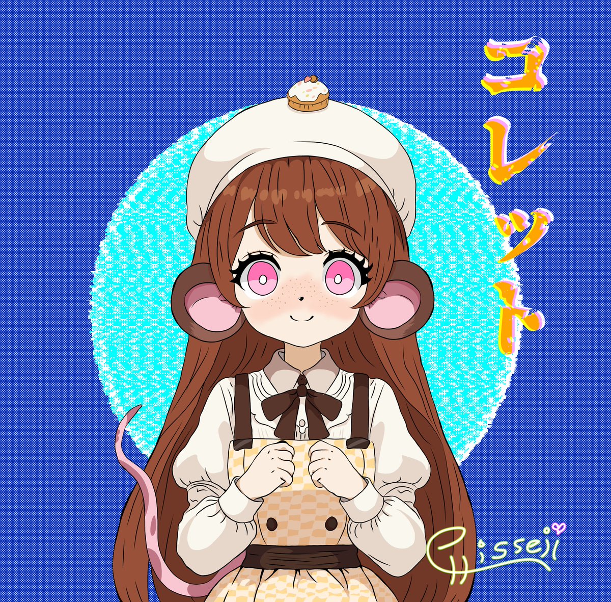 Chisseii's tweet photo. コレット(Colette)#digital #dibujodigital #digitaldrawing #mouseears #animegirl #art #originalcharacter #personajeoriginal #dibujodigital🎨 https://t.co/doS4DOYN45