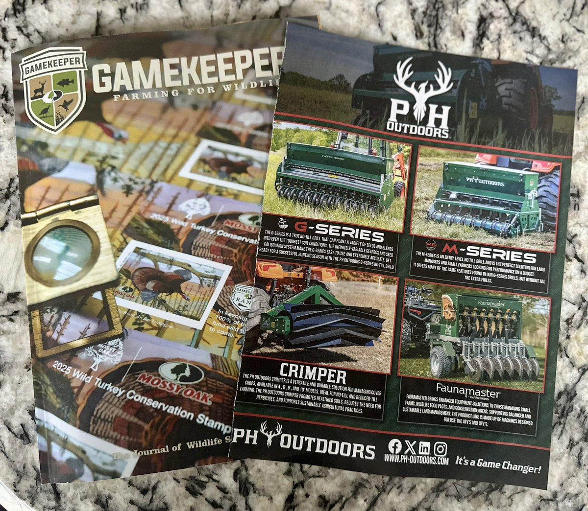 PHOutdoors1's tweet image. We’re excited to be featured in this month’s GameKeeper magazine! It’s always an honor to be part of a publication that shares our passion for land management, food plotting, and turkey hunting. Be sure to check out the latest issue!
#PHOutdoors #GameKeeperMagazine #FoodPlots