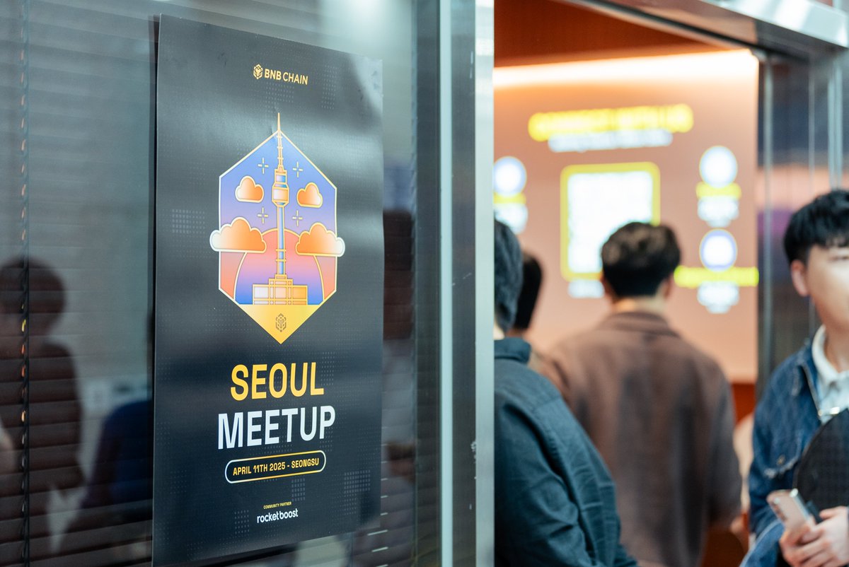We had a great time at the <a href="/BNBCHAINKR/">BNB Chain 한국</a> Seoul meetup recently!

A special thanks to all the speakers, attendees and our community partner @rocketboost__

Here's what happened that evening 🧵 👇