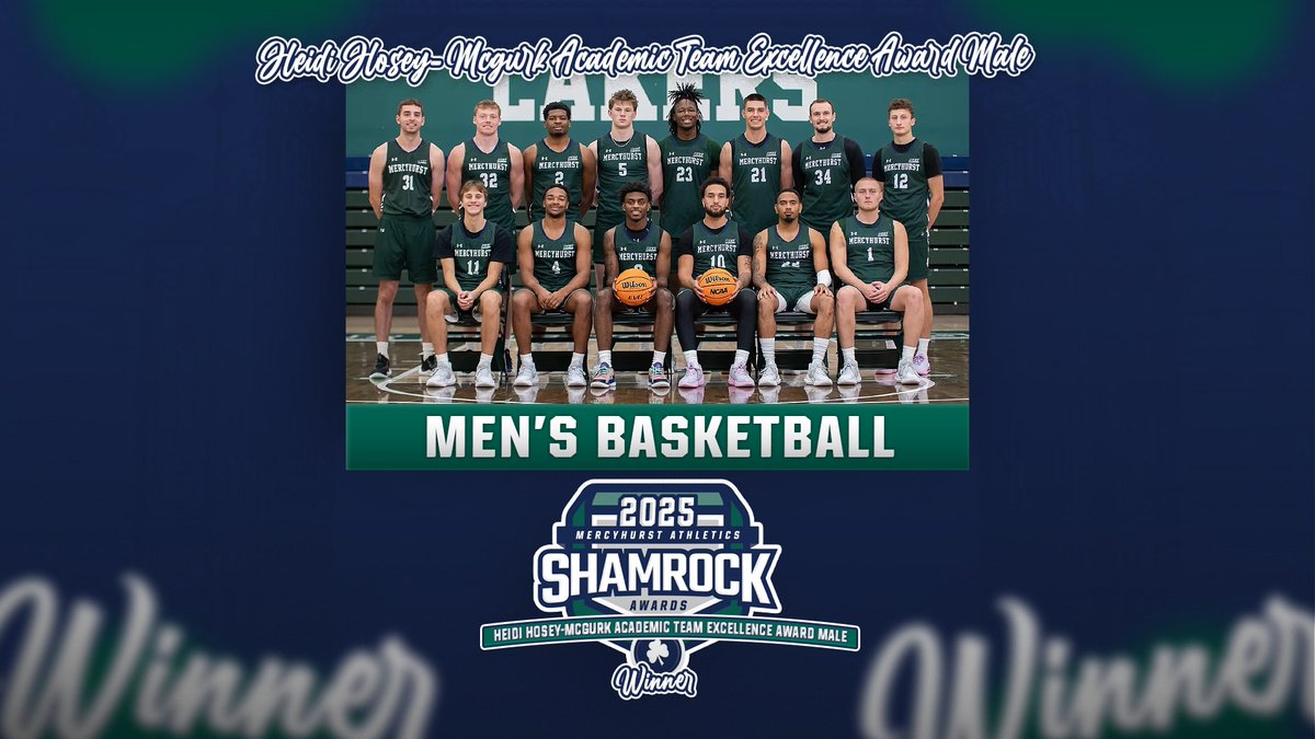 Mercyhurst Lakers (@hurstathletics) on Twitter photo Congratulations to <a href="/HurstMBBall/">Mercyhurst Men's Basketball</a> on earning the Heidi Hosey-McGurk Academic Team Excellence Award!
#Hurstathletics #shamrockawards Congratulations to <a href="/HurstMBBall/">Mercyhurst Men's Basketball</a> on earning the Heidi Hosey-McGurk Academic Team Excellence Award!
#Hurstathletics #shamrockawards