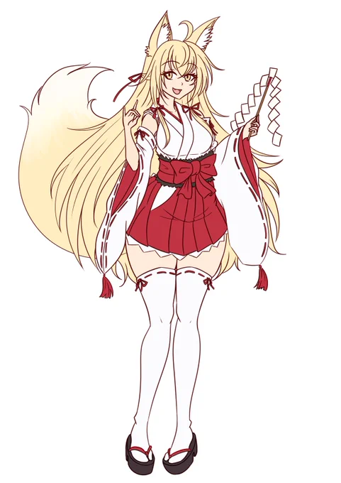 WIP lineart and colors for my new oc, Kiyoko 