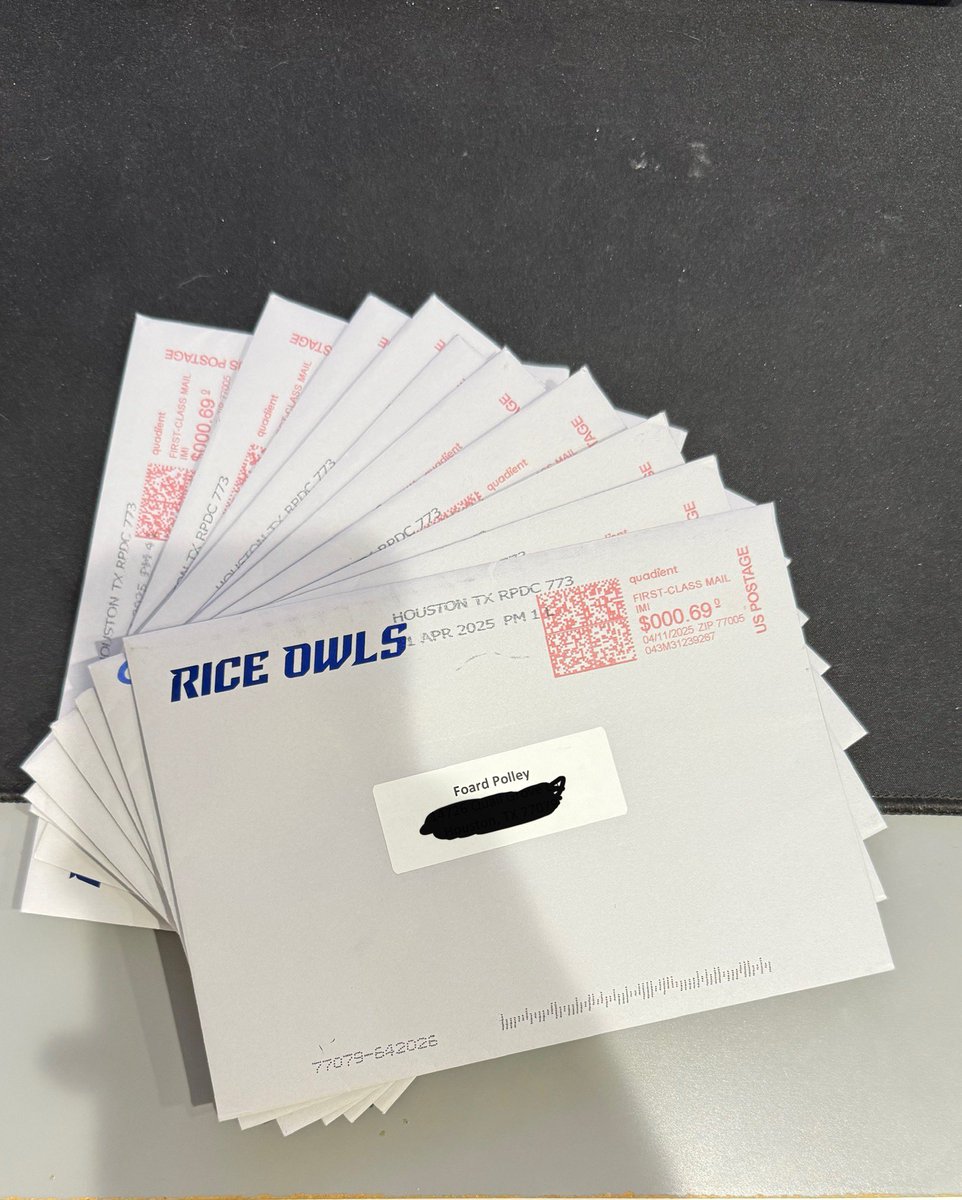 Foard Polley (@foardp_95) on Twitter photo WOW!! Thank you so much <a href="/RiceFootball/">Rice Football</a> for taking the time to write me!!! It means so much!! #WE <a href="/Scott_AbellFB/">Scott Abell</a> <a href="/_CoachMunch/">Vince Munch</a> <a href="/cdavie51/">Clay Davie</a> <a href="/_Co_Jack/">Steven Jackson</a> <a href="/Lauren_Cherry1/">Lauren Cherry</a> WOW!! Thank you so much <a href="/RiceFootball/">Rice Football</a> for taking the time to write me!!! It means so much!! #WE <a href="/Scott_AbellFB/">Scott Abell</a> <a href="/_CoachMunch/">Vince Munch</a> <a href="/cdavie51/">Clay Davie</a> <a href="/_Co_Jack/">Steven Jackson</a> <a href="/Lauren_Cherry1/">Lauren Cherry</a>
