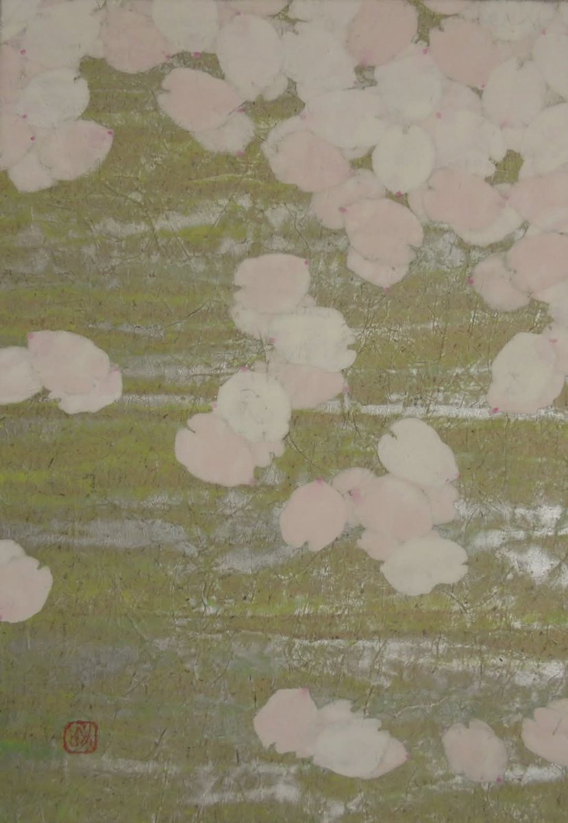 桜流れ。