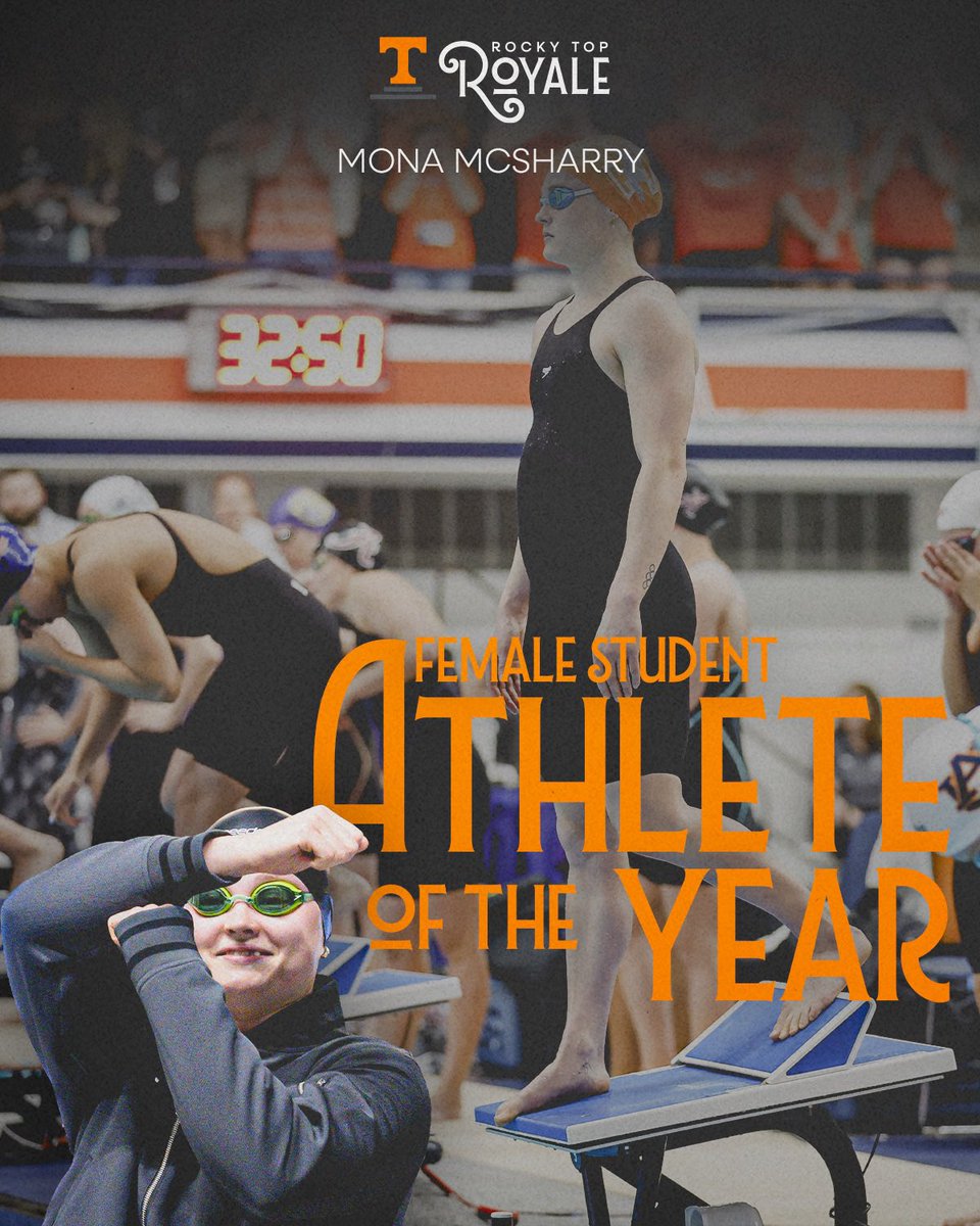 Vol_Sports's tweet photo. Tennessee’s Female Student Athlete of the Year!

⭐️Mona McSharry
@Vol_SwimDive 

Recognized for her outstanding performance in the pool and excelling at the highest level. https://t.co/wVeRwh8AUj