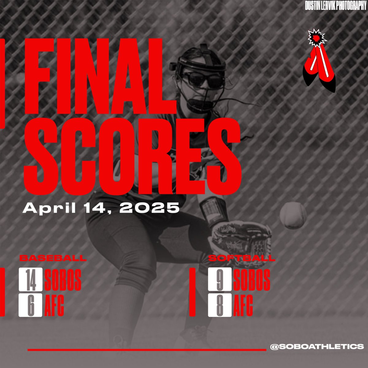 Outstanding job on the mound by Gage Pasiecznik and Whitney Schnack. Shelby Ambrose with the game winning hit for softball in the bottom of the 7th!