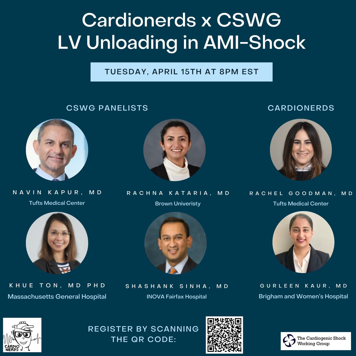 Rachel Goodman (@goodmra1) on Twitter photo TOMORROW! (23 hrs and 49 mins)
Come hang out and learn about LV unloading in AMI shock from <a href="/NavinKapur4/">Navin Kapur</a> <a href="/ShashankSinhaMD/">Shashank Sinha, MD, MSc, FACC, FAHA, FHFSA</a> <a href="/rachkataria/">Rachna Kataria, MD</a> & <a href="/tonkhueMdPhd/">Khue Ton</a>.
➡️ Register here: tinyurl.com/huvcynd2
🗓️ Tuesday April 15 (tomorrow!)
⏰ 8PM EST TOMORROW! (23 hrs and 49 mins)
Come hang out and learn about LV unloading in AMI shock from <a href="/NavinKapur4/">Navin Kapur</a> <a href="/ShashankSinhaMD/">Shashank Sinha, MD, MSc, FACC, FAHA, FHFSA</a> <a href="/rachkataria/">Rachna Kataria, MD</a> & <a href="/tonkhueMdPhd/">Khue Ton</a>.
➡️ Register here: tinyurl.com/huvcynd2
🗓️ Tuesday April 15 (tomorrow!)
⏰ 8PM EST