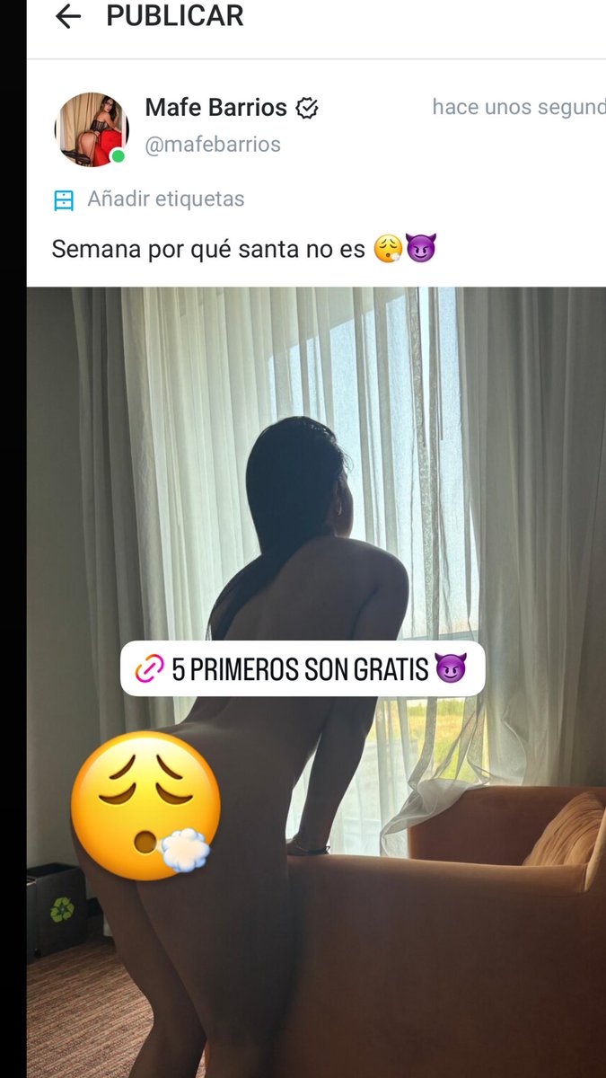 maafebarrios's tweet photo. 5 primeros son gratis 😮‍�� https://t.co/l69T7LDI3k https://t.co/GB0SG1rMi7