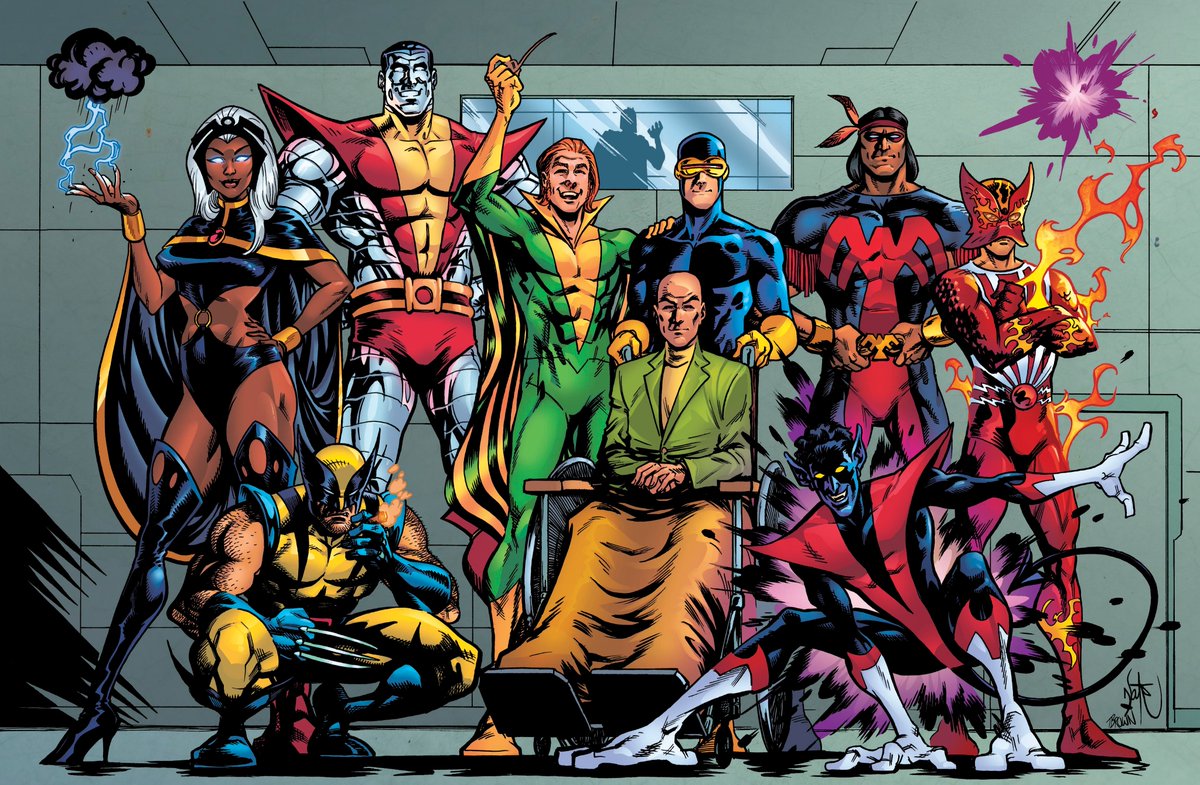 ArtOfTimBrown's tweet image. Revisiting an X-Men page I did like 5 years back.
Drawn by: @StockmanNate
Colour by: Timothy C. Brown
#Marvel #Comics #XMen #Storm #Wolverine #Colossus #Banshee #ProfessorX #Xavier #Cyclops #Thunderbird #Nightcrawler #Sunfire #Colorist #ComicColorist