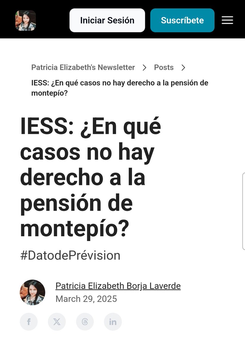 LizzyBor9's tweet photo. 🍀#Prévision: Nuevo Boletín Informativo: ¿En qué casos no hay derecho a la pensión de montepío? #UndatodelIESS.
▫️Enlace del Boletín: ⤵️
https://t.co/4Qz8t1VmN3 https://t.co/aqZb3BDXM0